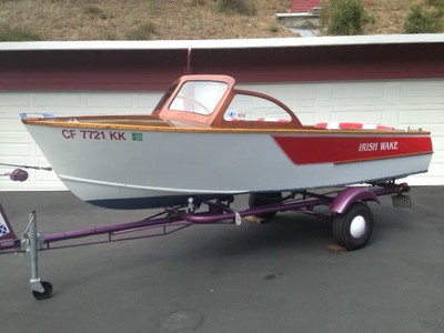 EXCELLENT 15' 1957 Vintage Bryant Wood Outboard Speed Boat