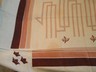 Vintage 1950 - 1960 PA. DUTCH LINEN CROWN TABLE CLOTH VERY OLD 56