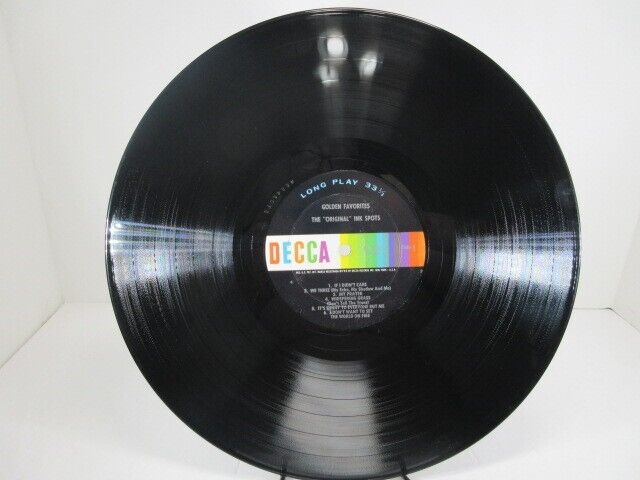 THE ORIGINAL INK SPOTS "Golden Favorites" LP Record Ultrasonic Clean SIGNED EX