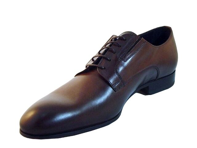 Pre-owned Doucal's Doucals Men's 2069 Italian Classic Lace Up Oxford Dress Shoes Black, Brown