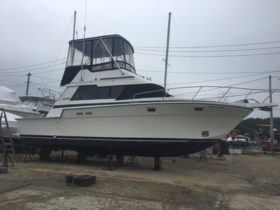 1989 LUHRS 342 SPORTFISHERMAN W/HARDTOP 417 HRS FRESH WATER USE