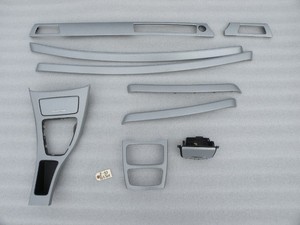 Bmw aluminium glacier silver interior trim #5