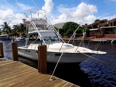 1985 Slickcraft Tiara 2700 Twin 350 Crusaders Fishing Boat