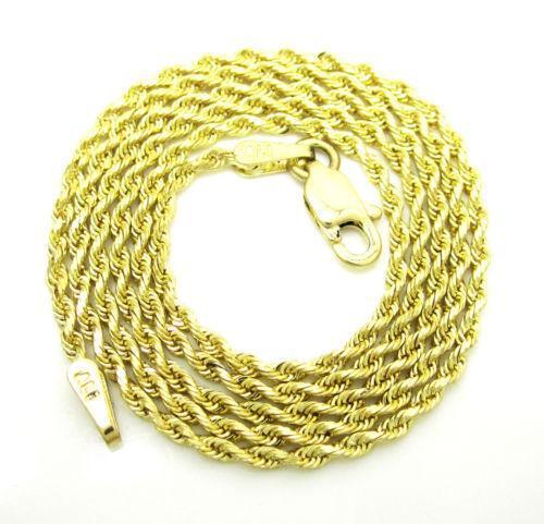 Mens 10K Solid Gold Chain | eBay