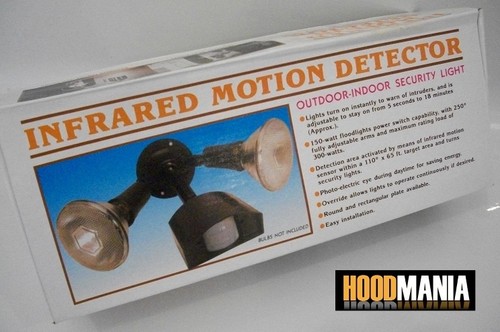 Twin-Spot-Infrared-PIR-Motion-Sensor-Black-Outdoor-Security-Flood-Light