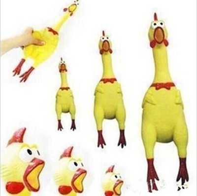 17CM Screaming Rubber Chicken Pet Dog Toy ...