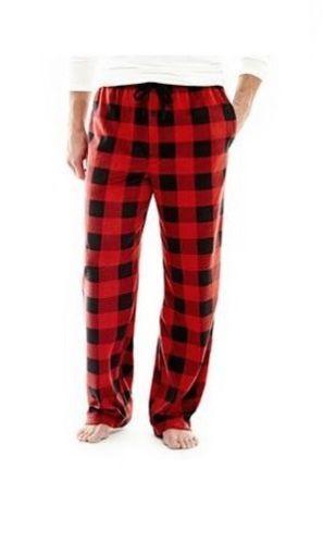 red and black plaid pants for men