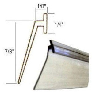 shower door drip sweep framed vinyl clear seal angled glass parts wipe frame sweeps doors length enclosures rail seals om