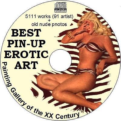 Best gift PIN-UP EROTIC ART of the XX Century (5111 works, 91 artist) on