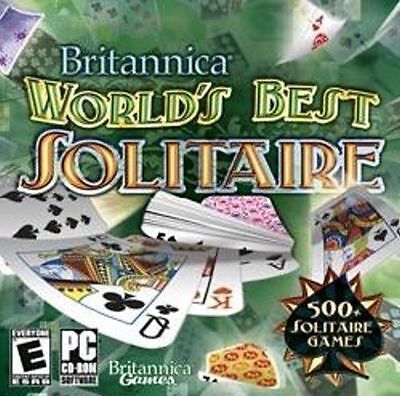 Britannica World's Best Solitaire  500+ Solitaire Games  XP Vista 7  Brand