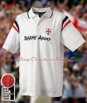 England Barmy Army Ashes Cricket Polo (BAP07) BNWT
