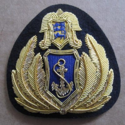ESTONIA-NAVY-OFFICER-HAT-CAP-BADGE-NEW-HAND-EMBROIDERED-CP-MADE