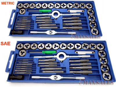80PC Carbon Steel SAE & METRIC Tap ...