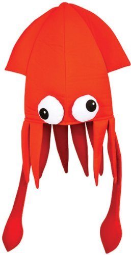Black-Squid-Octopus-Novelty-Halloween-Hat-Adult-Fun-Silly-Hat-Cap-Brand-New