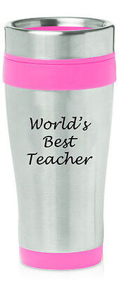 Stainless Steel Insulated 16oz Travel Mug Coffee Cup World's Best