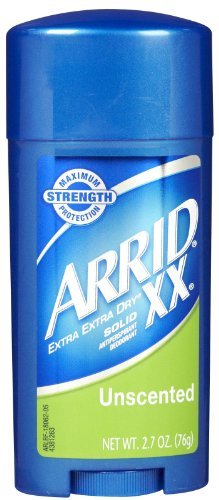 6 Pack Arrid Extra Extra Dry Unscented Solid Antiperspirant Deodorant