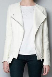 White Leather Jacket | eBay