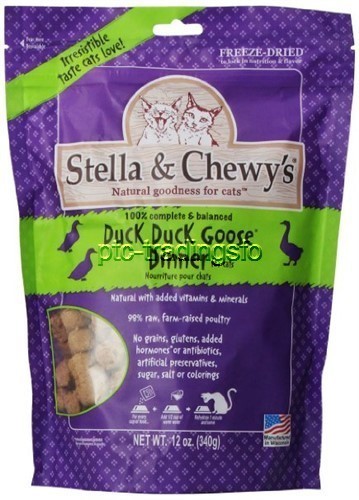 Stella & Chewy's Freeze Dried Duck Duck Goose Cat Food 12 oz