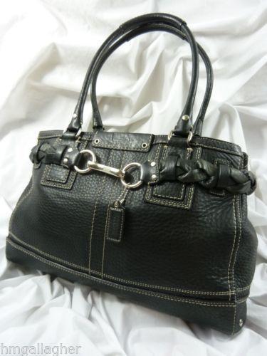 Used Coach Black Leather Handbag | eBay
