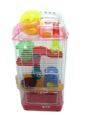 YML 3 Level Clear Plastic Dwarf Hamster- ...