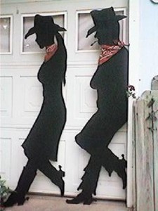 Cowboy and Cowgirl Silhouette Patterns