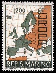 SzczegÃ³Å‚y o San Marino 1967 Mi 890 ** Union Europa Cept Map ...