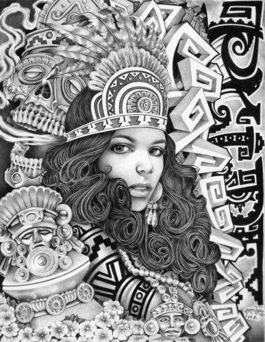 Aztec Tattoo Art | eBay