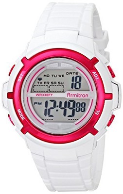 UPC 086702547869 product image for Armitron Sport Women's 45/7045wht Digital Watch With Textured Resin Strap | upcitemdb.com