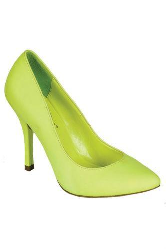 lime green stripper heels