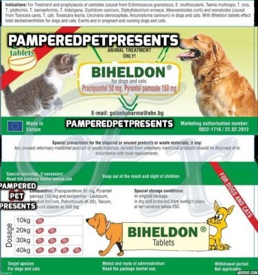 Biheldon ONE DOSE Dog  Cat ALL ...