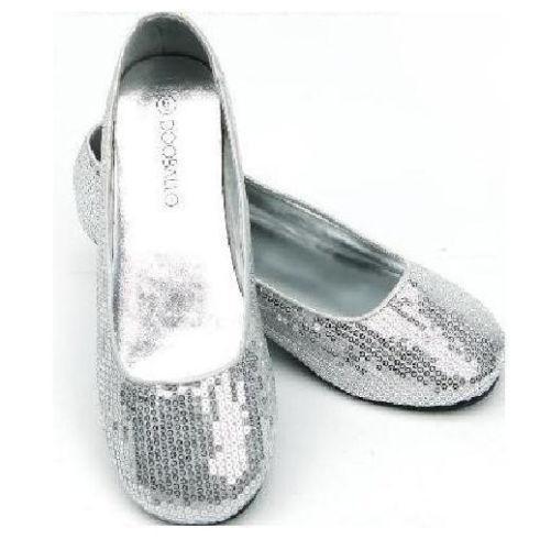 silver sparkly flats for prom