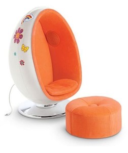 New American Girl Julie39;s Julie Egg Chair Set Ottoman 