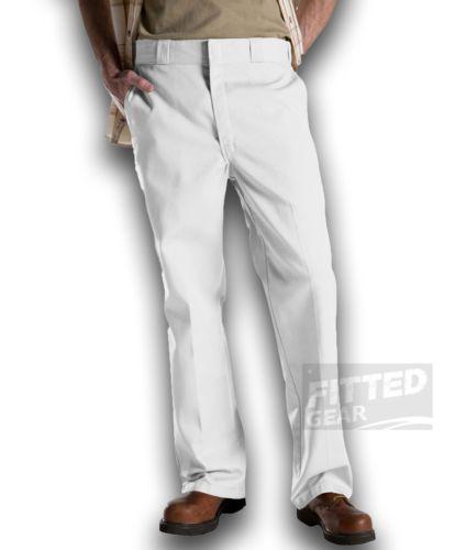 mens white work pants