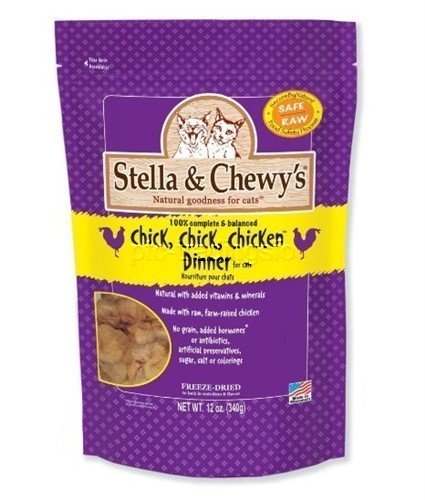Stella & Chewy's Chick Chick Chicken Dinner Freeze Dried Cat Food 12 oz