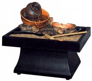 Battery Operated Fountain | eBay - Tabletop Fountain Zen Urn Pour Water Battery Operated Candle Display  Waterfall