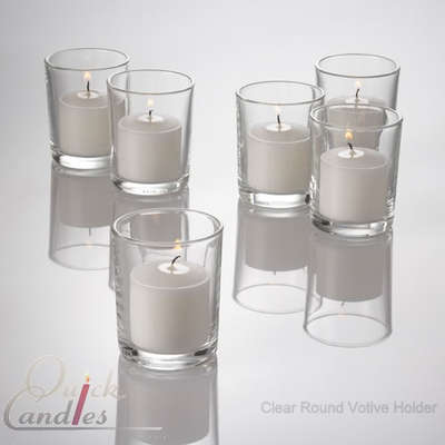 Set of 144 Glass Votive Candle Holders. ...