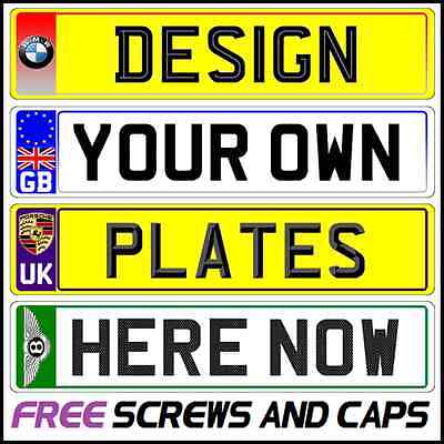 Set of Number Plates - Design & Order Your WOW Show Plates For Your Registration