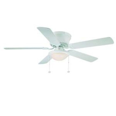 Hampton Bay Hugger 52 in. White Ceiling ...