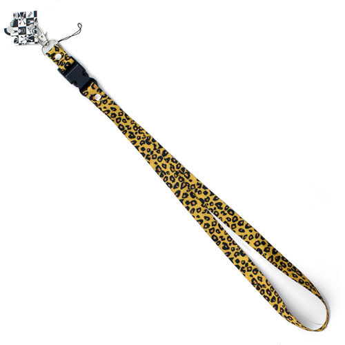 Lanyard-Landyard-Small-Leopard-Design-15-lanyard-Keychain-ID-New-With-Tags
