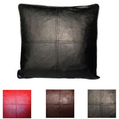 Faux Leather Decorative Feather and Down Fill Throw Pillows (Set of 2) eBay
