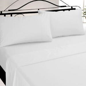 1-NEW-KING-SIZE-WHITE-HOTEL-FITTED-SHEET-T-180-PERCALE-WHOLESALE-CLEARANCE-SALE