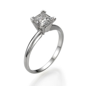 ... Bridal Diamond Engagement Ring 1 ct H VVS1 Solitaire Princess Cut