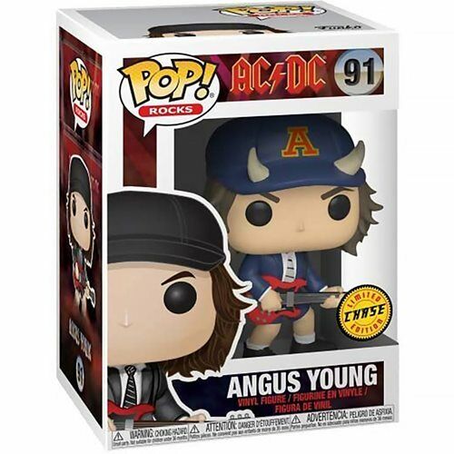 Chase AC/DC Angus Young Funko Pop! Vinyl Figure #91 in Protector