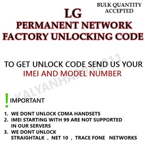 Master unlock code for lg phones