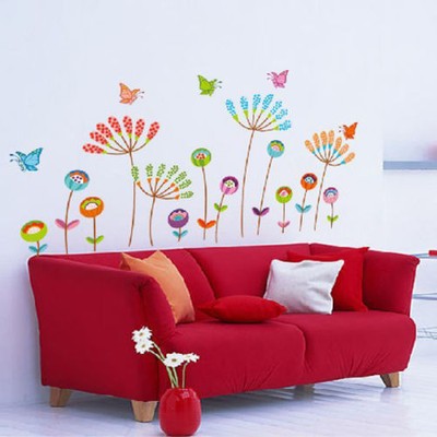 New DIY Flower Butterfly Removable Vinyl Decal ...