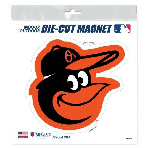 BALTIMORE ORIOLES 6"X6" DIE-CUT MAGNET FOR INDOOR OR OUTDOOR HIGH QUALITY