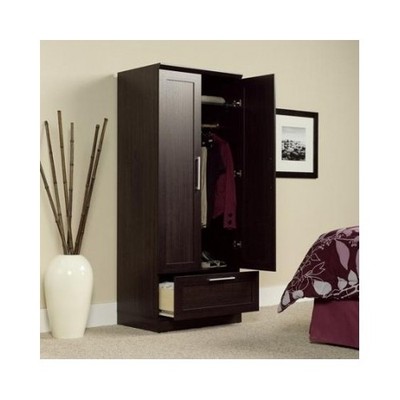 Wardrobe Armoire Closet Storage Freestanding Wood Cabinet ...