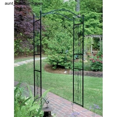 Arbor Arch Iron Wrought Yard Garden Outdoor ...