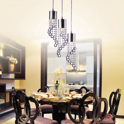 Luxury Modern Crystal Pendant Light LED Ceiling ...