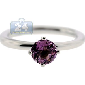 ... -Silver-0-90-ct-Natural-Purple-Amethyst-Womens-Cheap-Solitare-Ring